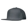 SnapBack with flat peak - 4187:Graphite, Cotton, Graphite